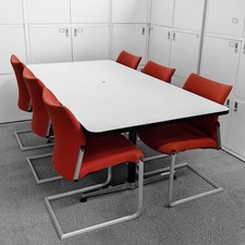 White meeting boardroom for sale  CROYDON