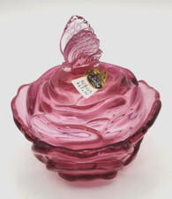Vintage glass pink for sale  Bedford