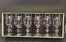 Set vintage etched for sale  LOWESTOFT