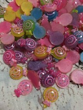 Cabochon lollipop glitter usato  Italia