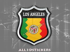 Adesivo adesivo vinil emblema 3D resina cúpula bandeira Los Angeles - EUA comprar usado  Enviando para Brazil