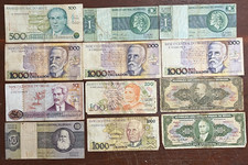Lote 12 Cédulas Antigas do Brasil - Notas do Brasil - A4588065635A, usado comprar usado  Brasil 