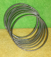 Lote 10 pulseiras clássicas lisas vintage art déco metal cor prata comprar usado  Enviando para Brazil
