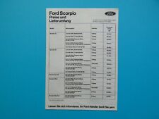 Prospekt preisliste ford gebraucht kaufen  Augsburg