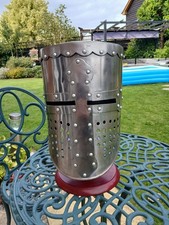 Steel knights helmet for sale  BIGGLESWADE