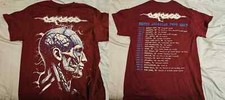 Camiseta vermelha Carcass Tour 2025 coleção presente para fã 2 lados P-5XL ZL1511, usado comprar usado  Enviando para Brazil