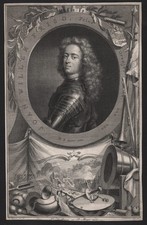 1752 John William Friso Prince D'Orange Oranien Friesland Portrait Gravure, usado comprar usado  Enviando para Brazil