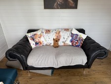 Brown grey leather for sale  ST. HELENS