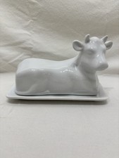 White ceramic cow for sale  Wiggins