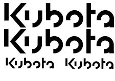 Kubota decal tractor d'occasion  Expédié en Belgium