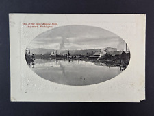 Usado, Postal de colección de 1915 Shingle Mill Raymond Washington en blanco y negro RPPC segunda mano  Embacar hacia Argentina