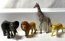 4 Mini Rompecabezas Animales 3D, Plástico PVC, 2" León, Jirafa, Leopardo, Elefante segunda mano  Embacar hacia Argentina