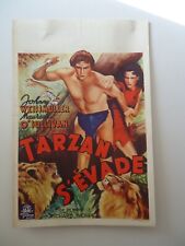 Usado, Cartaz belga TARZAN ESCAPES/JOHNNY WEISSMULLER/ UF12/ ORIGINAL anos 30 comprar usado  Enviando para Brazil