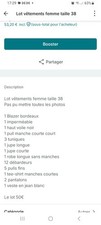 Lot femme taille d'occasion  Gueugnon