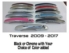 Capas de maçaneta de porta personalizadas pretas ou cromadas 2009-2017 Chevy Traverse U PICK CLR comprar usado  Enviando para Brazil