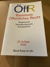 Basistexte öffentliches recht gebraucht kaufen  Rostock