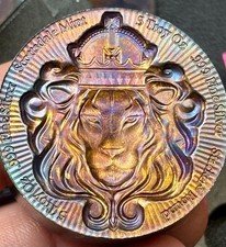 Empilhador Scottsdale 5 onças troy .999 prata fina redonda tonificada monstro comprar usado  Enviando para Brazil