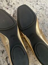 Usado, Sapatos femininos de balé metálicos Zara comprar usado  Enviando para Brazil