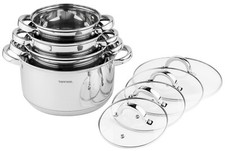 Teilig edelstahl induktion gebraucht kaufen  Löcknitz