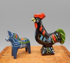 Prateleira de cavalo galo norueguês pintada à mão original casa de bonecas miniatura 1:12 comprar usado  Enviando para Brazil