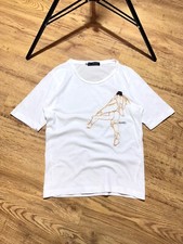 Camiseta Para Mujer Dsquared2 Gráfico Erótico Bordado Blanca Talla S Hecha en Italia segunda mano  Embacar hacia Mexico