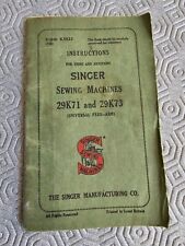 Singer 29k71 29k73 d'occasion  Expédié en Belgium