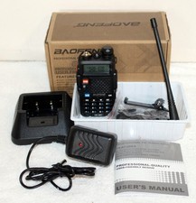 1 transmissor Baofeng UV-5R FM com acessórios ~ Nova caixa aberta ~ Não testado comprar usado  Enviando para Brazil