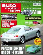 1) Auto Motor Sport AMS 09/2001 - Mini One und Cooper m - Audi A8 6.0 L quattro comprar usado  Enviando para Brazil