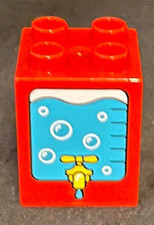 LEGO DUPLO tijolo vermelho com refrigerador de água peça padrão peça 3118 especialidade comprar usado  Enviando para Brazil