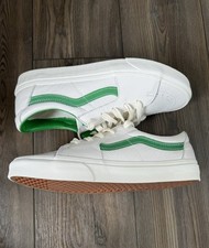 Usado, Vans Old Skool Vintage Couro Branco Verde VN000CP5BDU Masculino 10.5 Feminino 12 comprar usado Usado, Vans Old Skool Vintage Couro Branco Verde VN000CP5BDU Masculino 10.5 Feminino 12 comprar usado  Enviando para Brazil
