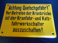 Emailschild achtung quetschgef gebraucht kaufen  Wesendorf