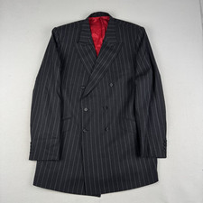 Crombie black pinstripe for sale  GLASGOW