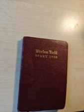 Wireless diary 1958 for sale  THORNTON HEATH