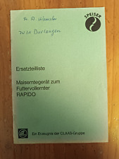 Ersatzteilliste speiser maiser gebraucht kaufen  Spraitbach