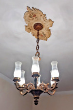 Lampadario bronzo vintage usato  Cremona