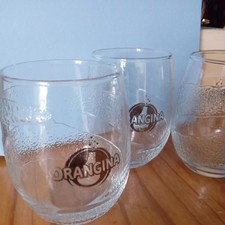 Orangina glasses vintage for sale  CWMBRAN
