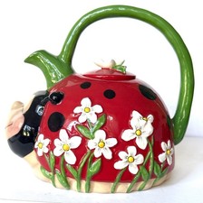 Ladybug ceramic teapot for sale  Acworth