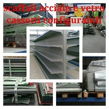 Scaffale metallo vetro usato  Vercelli