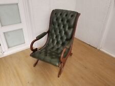 Vintage green leather for sale  ISLEWORTH