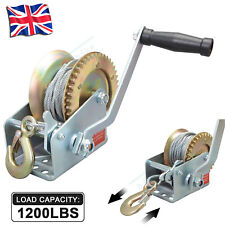 Manual hand winch1200lbs for sale  DUNSTABLE