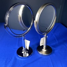 Pacote com 2 espelho de vaidade giratório de dois lados cromado tampo de mesa de 12 polegadas com lupa 3x comprar usado  Enviando para Brazil