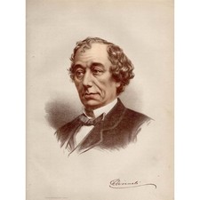 Benjamin disraeli coloured for sale  GLASGOW