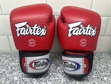 Luvas de boxe Fairtex 14 oz muay thai couro genuíno, usado comprar usado  Enviando para Brazil