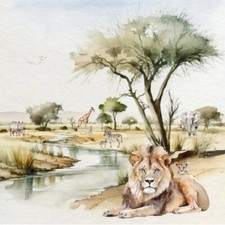 Servietten etosha park gebraucht kaufen  Frankfurt am Main