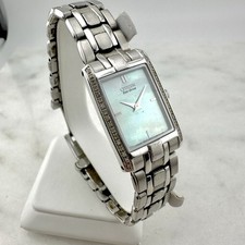Relógio Citizen Feminino EcoDrive Stiletto MOP Prata Safira Retangular EG3170-54D comprar usado  Enviando para Brazil
