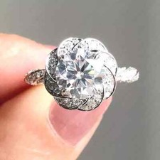 2.24ctw round moissanite for sale  Floral Park