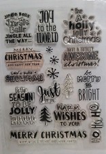 Christmas clear stamps for sale  NOTTINGHAM