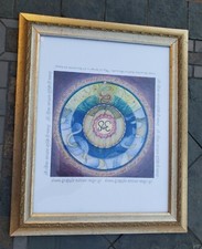 Impressão artística emoldurada, "Mandala pela Paz e Felicidade" 16 3/4" X 13 7/8" comprar usado  Enviando para Brazil