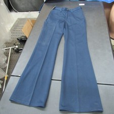 Calça Lee Riders 32x36 Flair Bottom 100% poli década de 1970 nova estoque morto NAVY  comprar usado  Enviando para Brazil