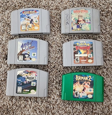 Lote de 6 jogos N64 Pokemon Stadium Rayman 2 Diddy Kong Racing 1080 Nintendo, usado comprar usado Lote de 6 jogos N64 Pokemon Stadium Rayman 2 Diddy Kong Racing 1080 Nintendo, usado comprar usado  Enviando para Brazil